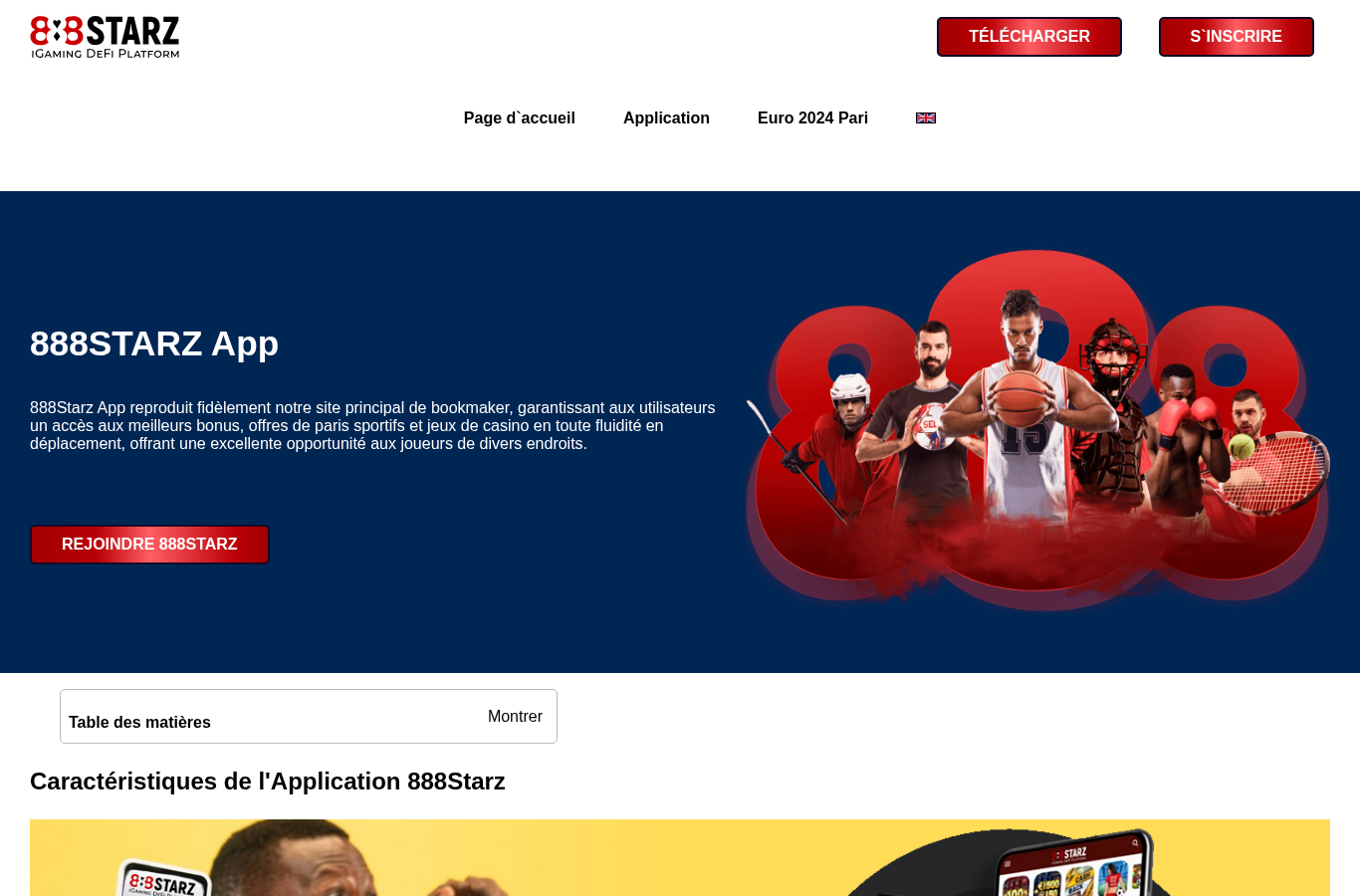 Capture du document source concernant 888Starz